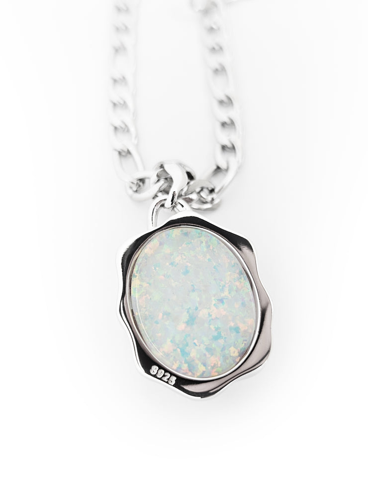 Amorpha - .925 Silver Opal Pendant