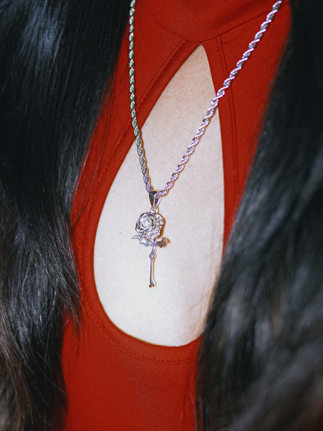 Wicked Rose - Solid Silver Pendant – DEATH BY JEWELRY™