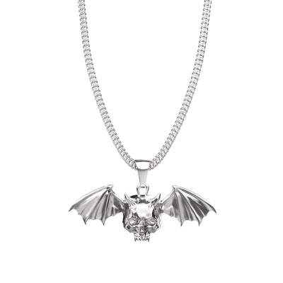 [PRE-ORDER] Winged Demon Skull Pendant - DEATH BY JEWELRY™