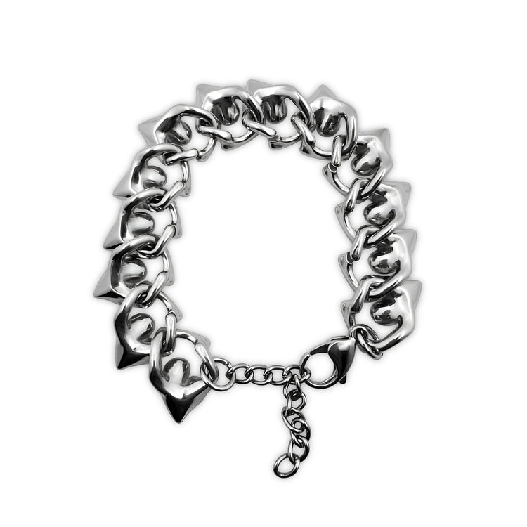 death by jewelry custom stainless steel love to death heart chain bracelet